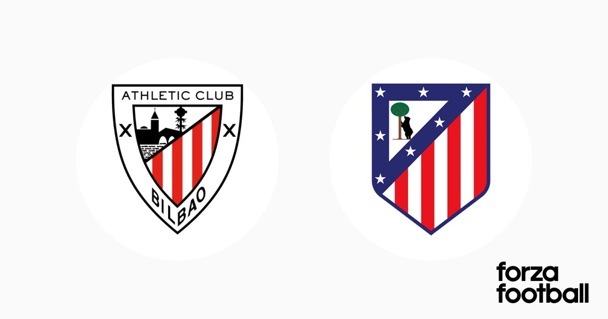 Formazioni Athletic Bilbao Atletico Madrid (20), La Liga 2023, Spain Forza Football