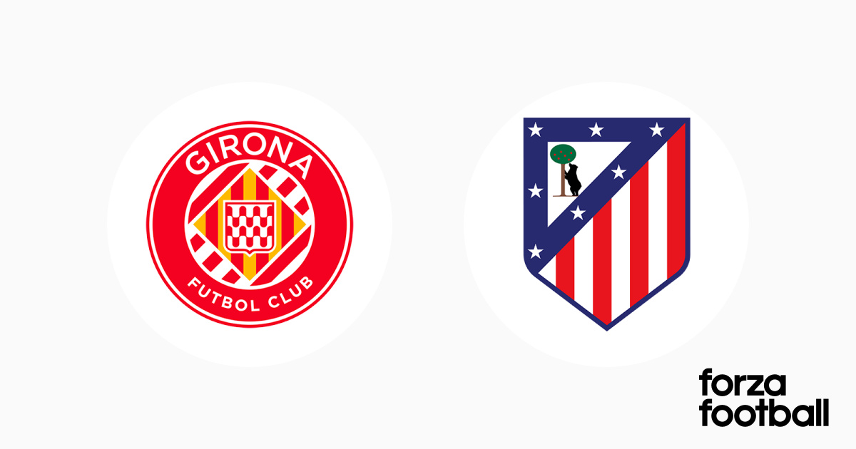 Lineups Girona Atletico Madrid (43), La Liga 2024, Spain Forza