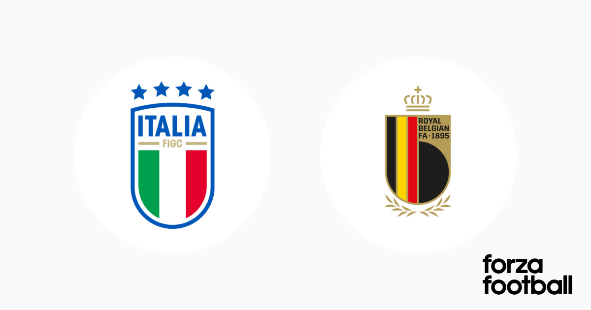 Table Italy Belgium (22), UEFA Nations League 2024, International