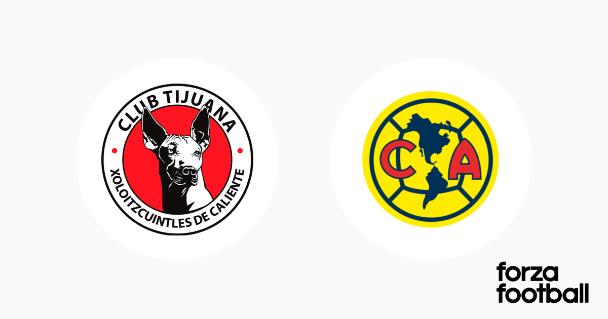 Lineups Xolos Club America (11), Liga MX, Apertura 2024, Mexico